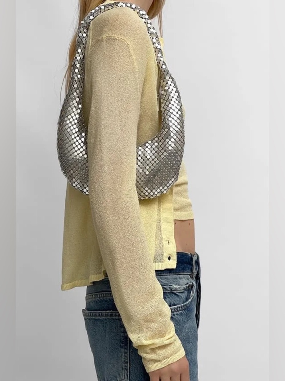 ZARA
Metallic Mesh Shoulder Bag - Picture 2 of 9